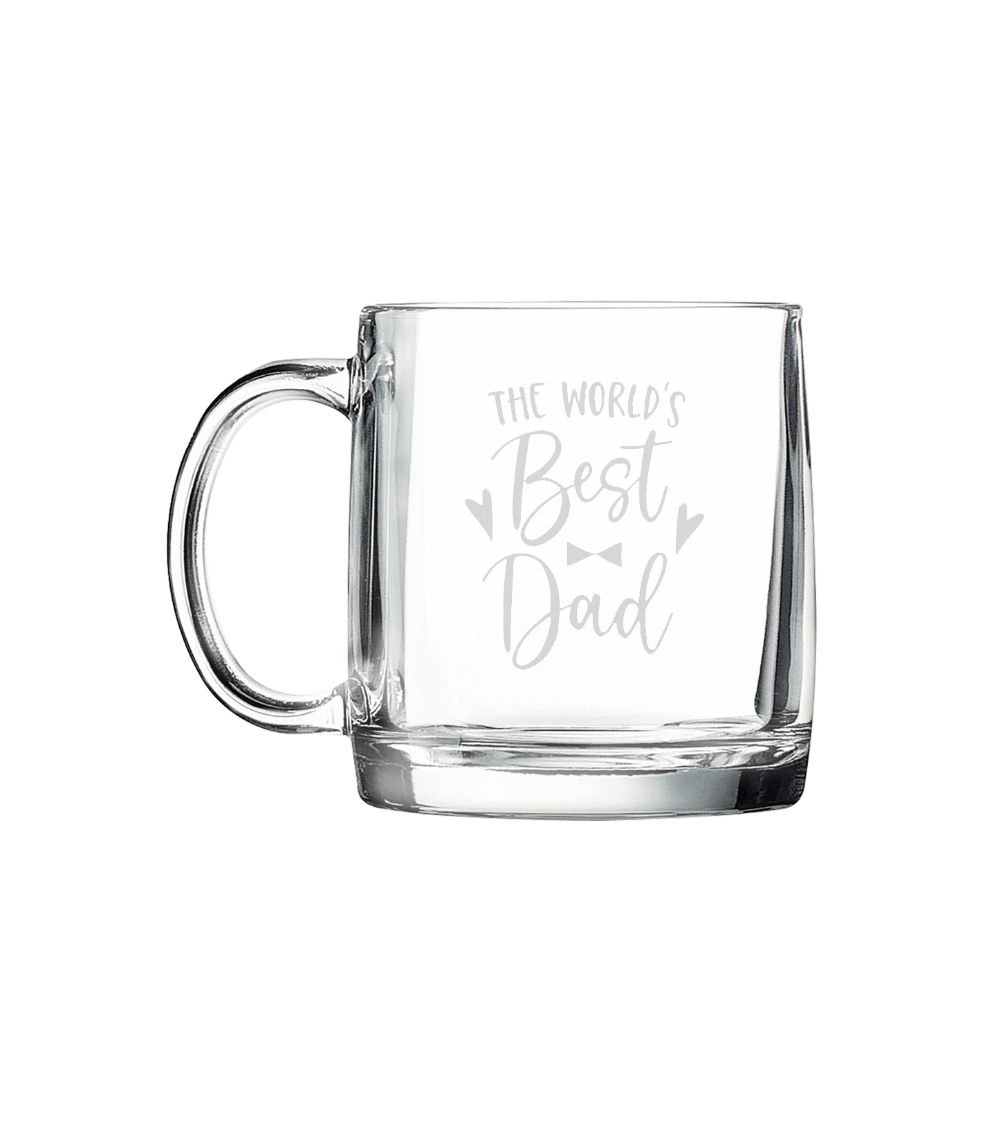 Engraved 12.25 oz Clear Coffee Mug