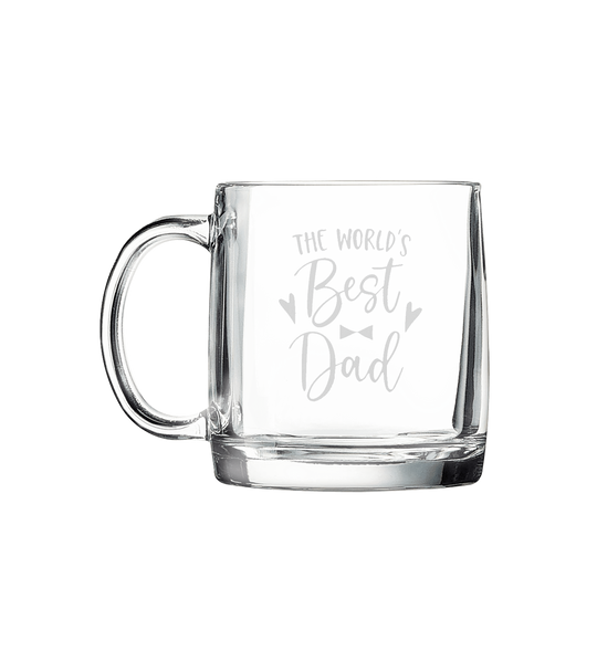 Engraved 12.25 oz Clear Coffee Mug