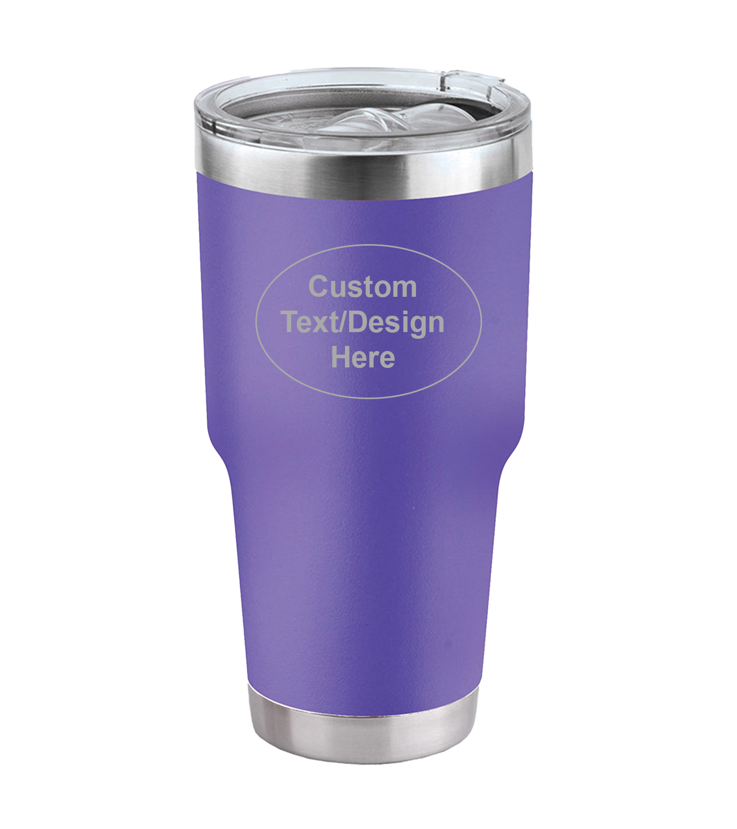 30 Oz Custom Insulated Purple Tumbler With Engraving