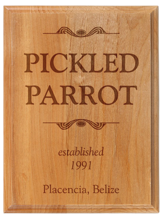 Genuine Red Alder Plaque