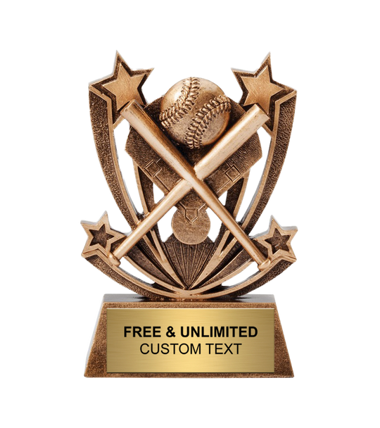 Twin Star Baseball Trophy
