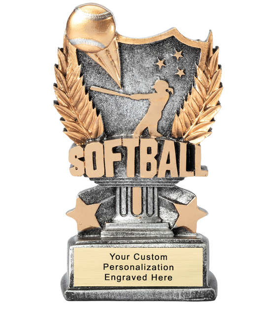Silver Allstar Softball Trophy