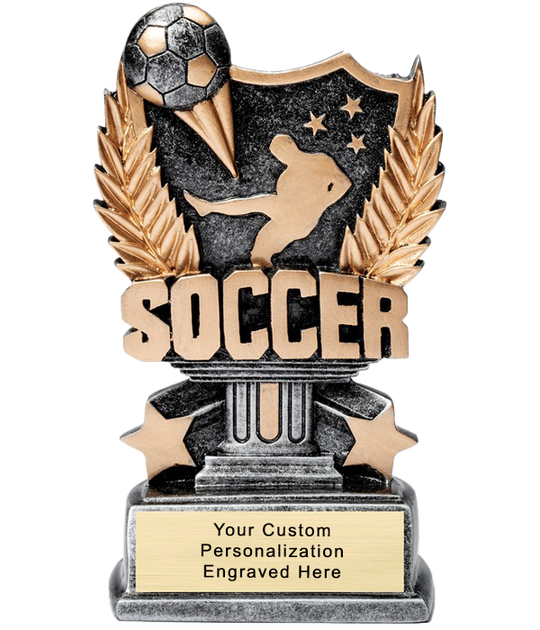 Silver Allstar Soccer Trophy