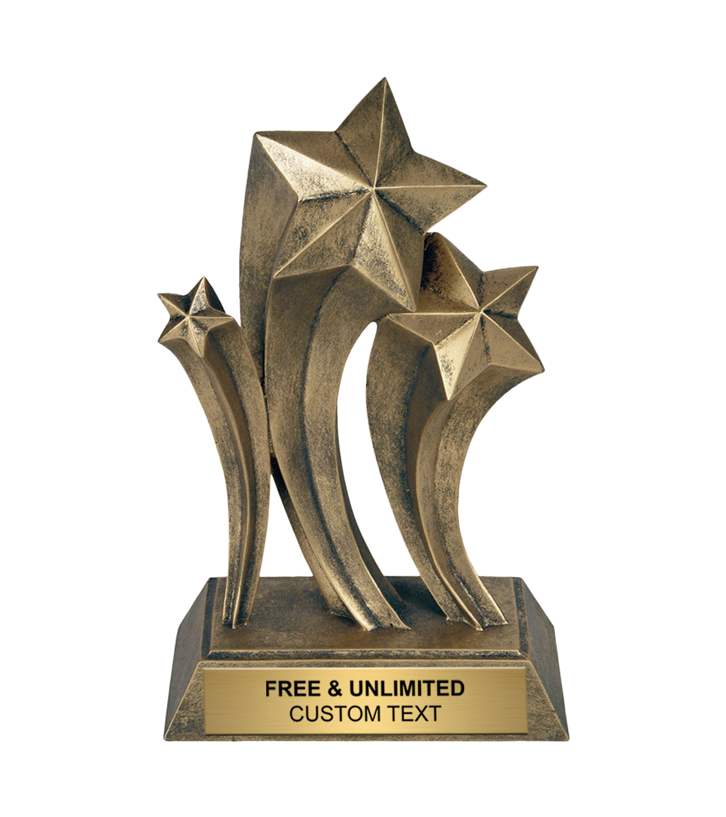 Gold Resin Star Trophy