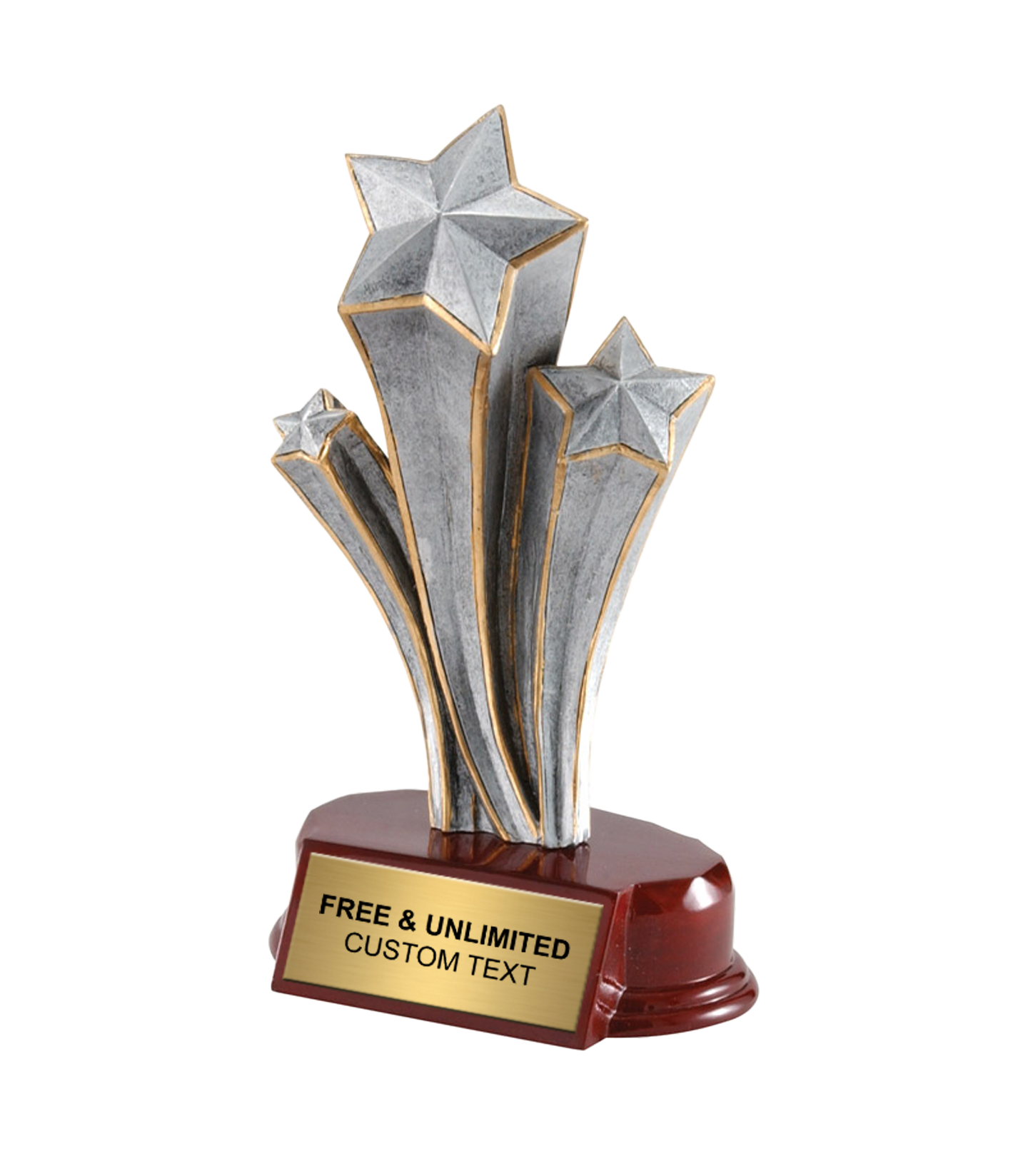 Pewter Resin Star Trophy