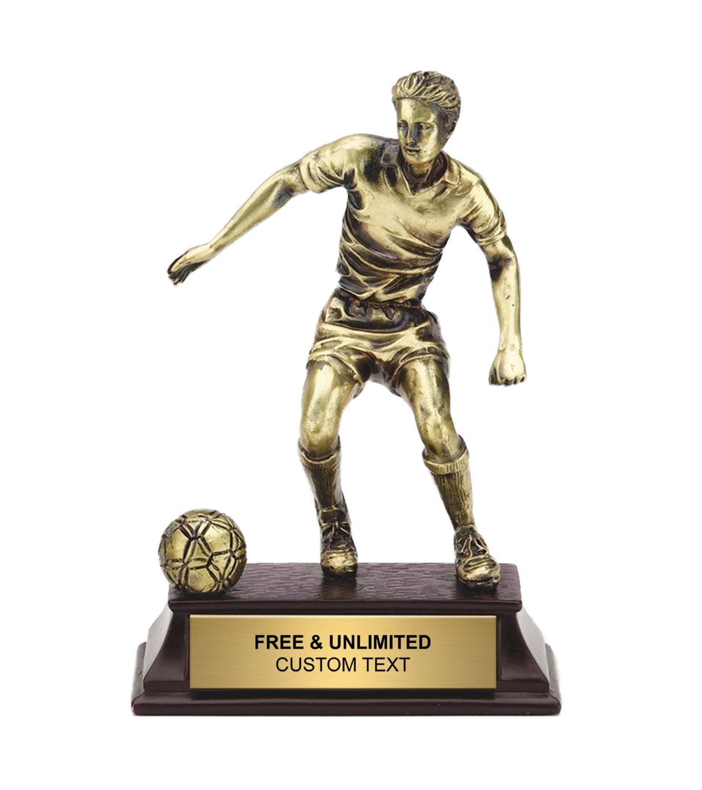 Sunburst Resin Soccer Trophy