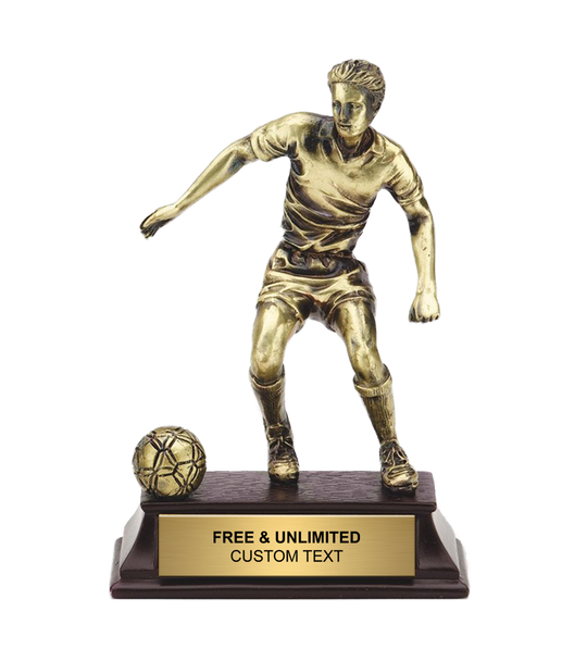Sunburst Resin Soccer Trophy