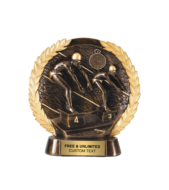 3D Action Swimming Trophy