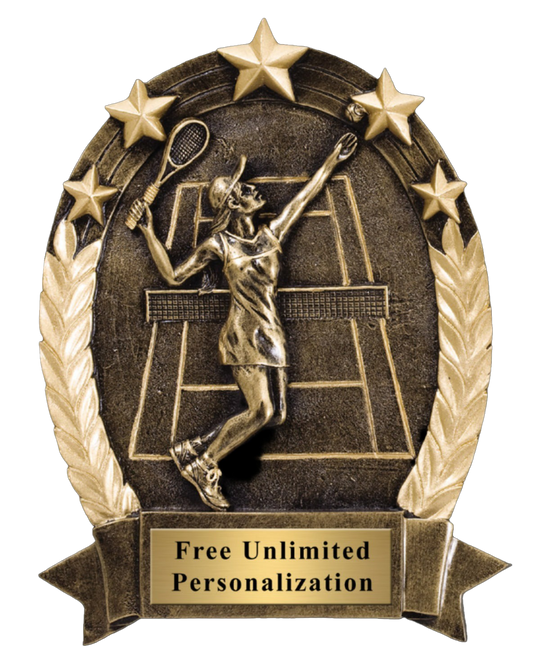 Five Star Oval Tennis Award - Female