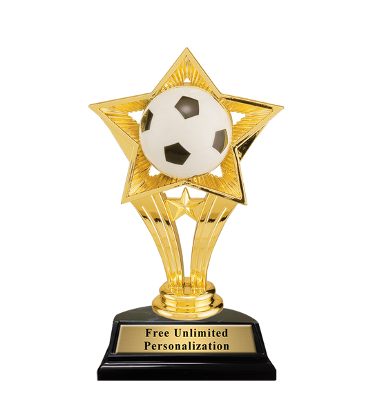 Open Star Soccer Trophy