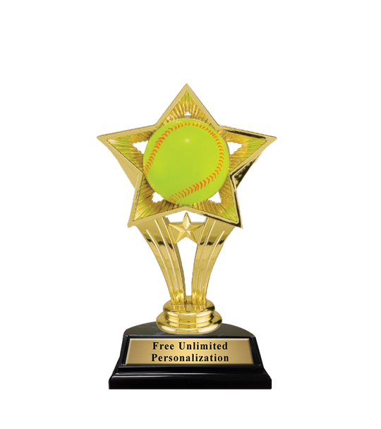 Open Star Softball Trophy