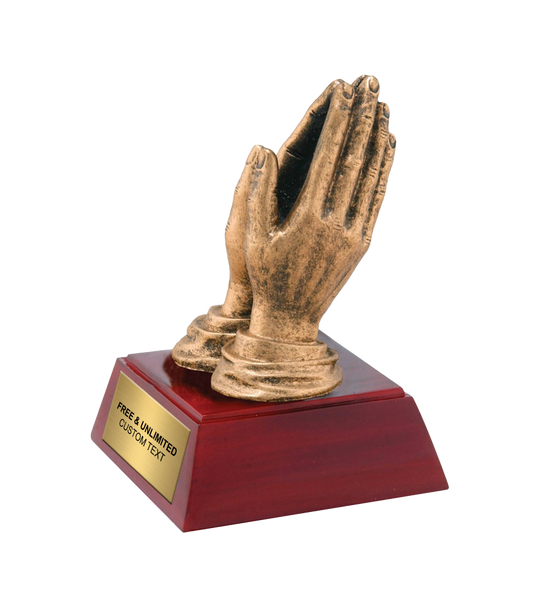 Resin Praying Hands Trophy