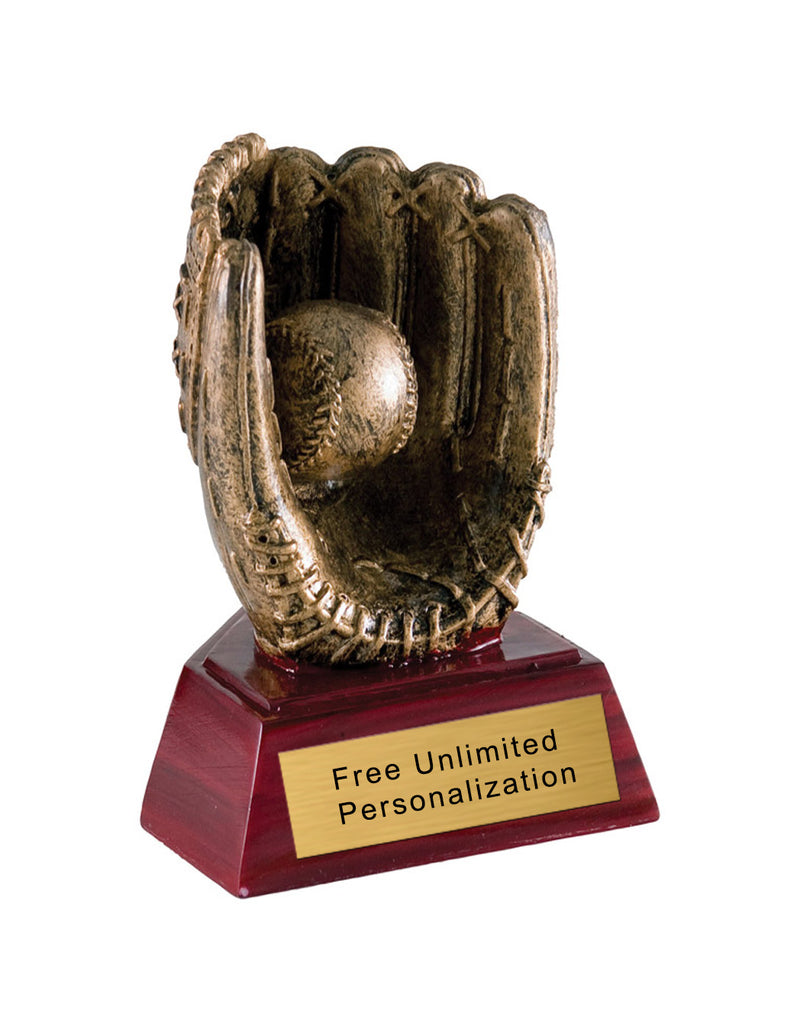 Classic Resin Glove Baseball Trophy