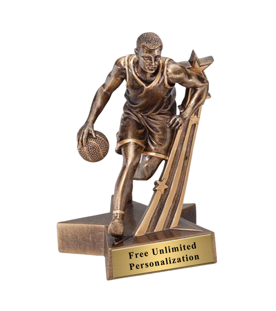 SuperStar Boys Basketball Trophies