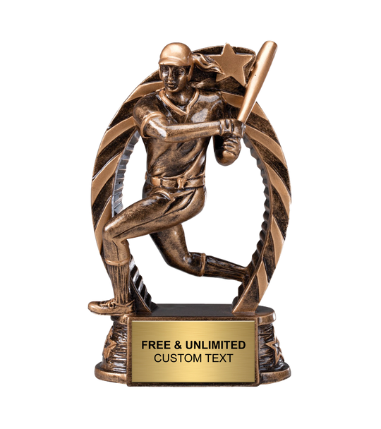 Running Star Softball Trophy