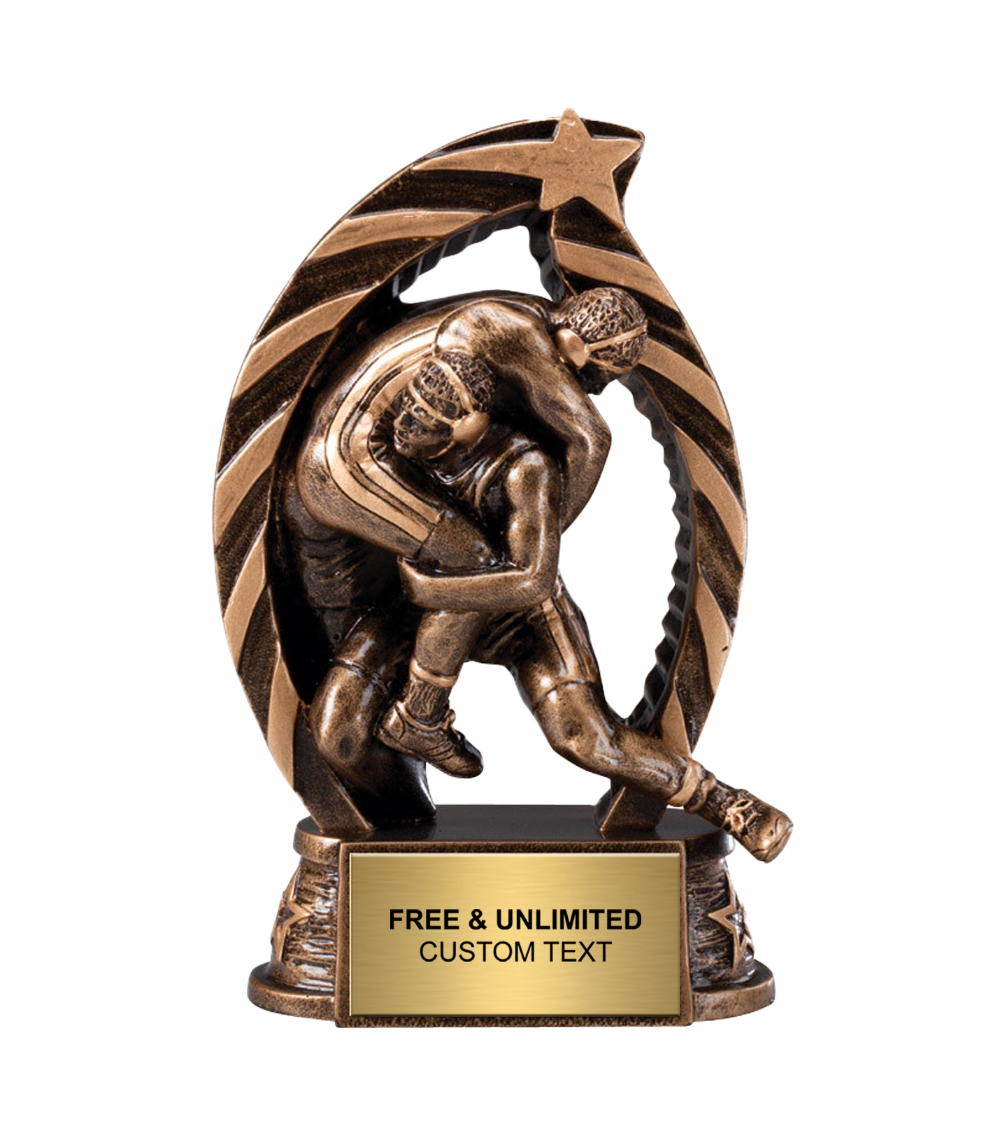 Running Star Wrestling Trophy