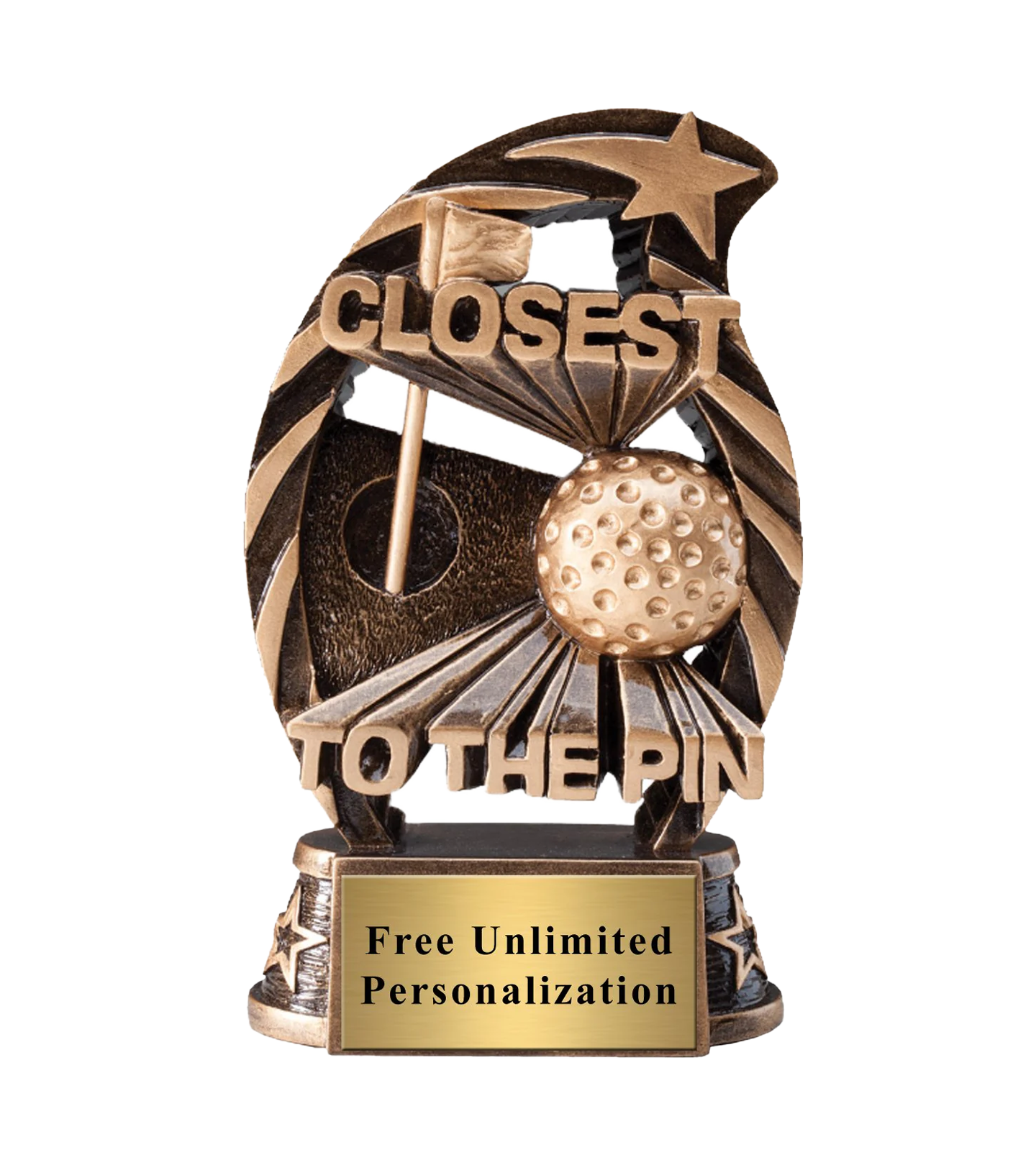 Running Star Closest To Pin Trophy