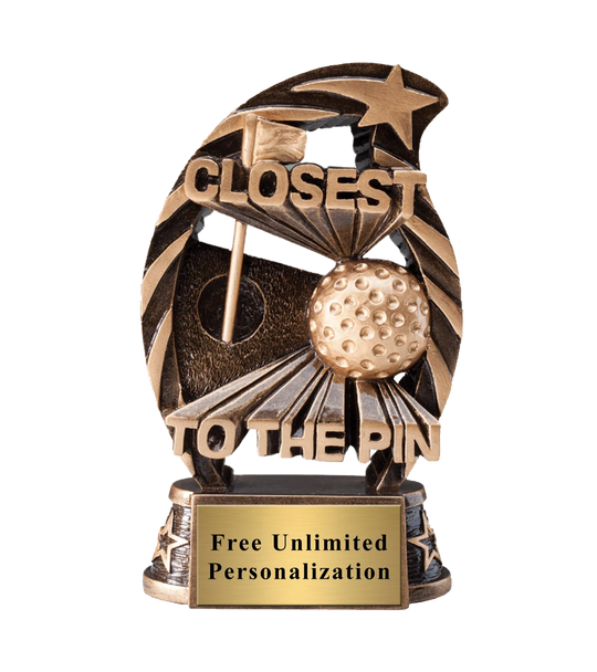 Running Star Closest To Pin Trophy