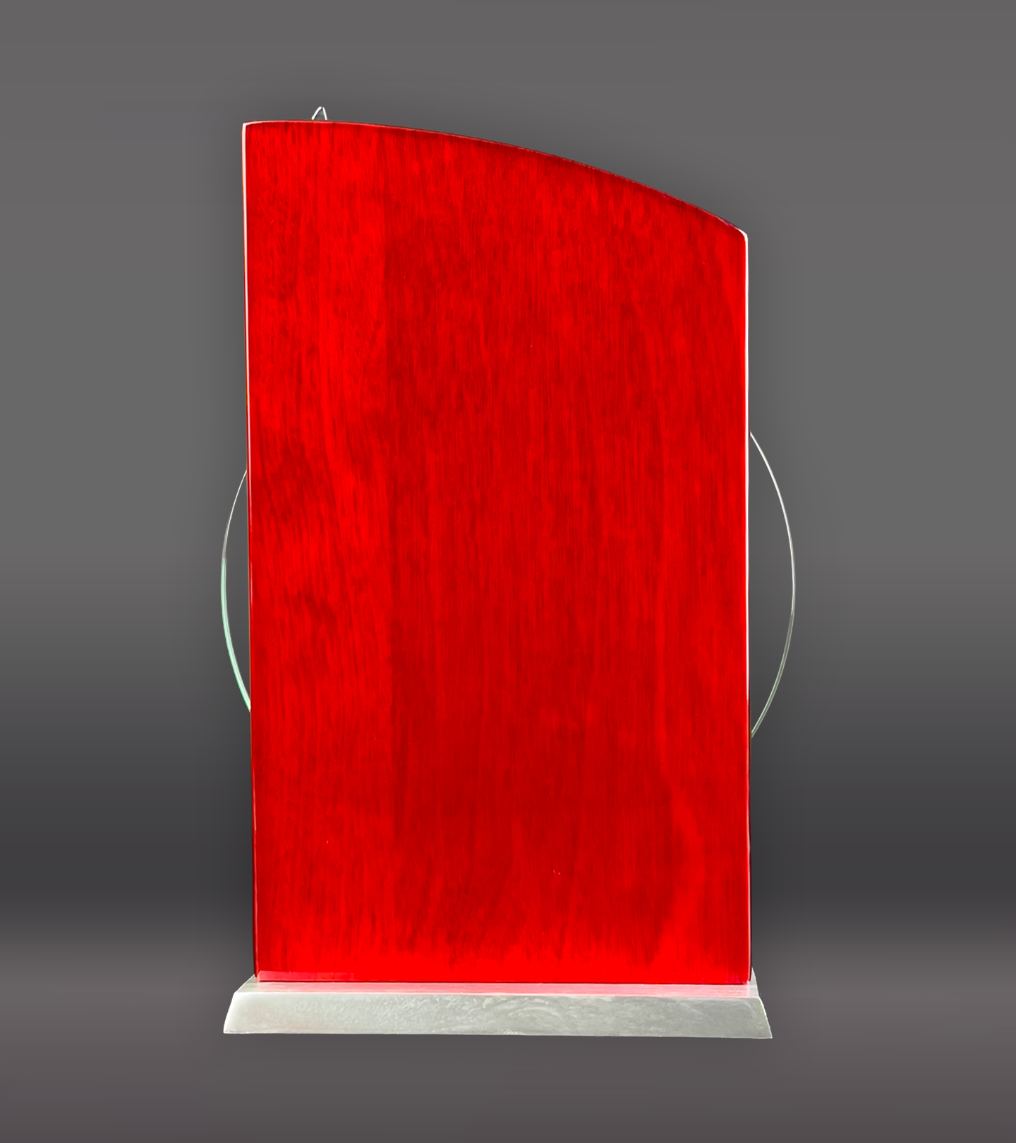 Rosewood Circle Glass Stand Award