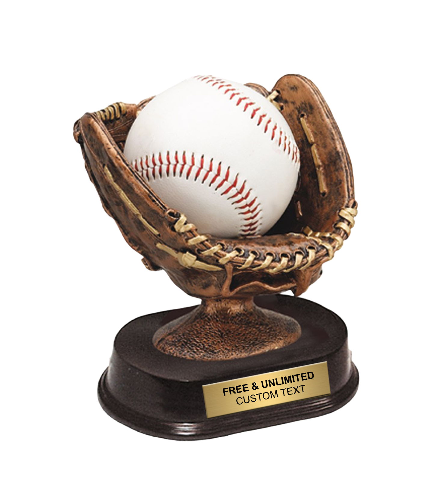 Resin Glove Baseball Trophy