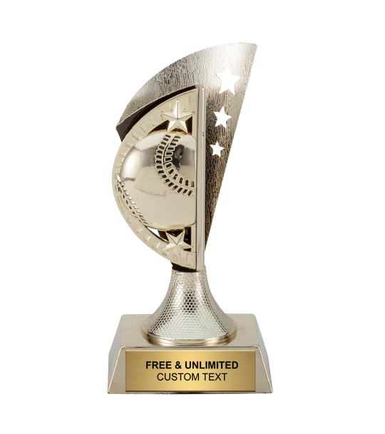 Gold Star Baseball Trophy