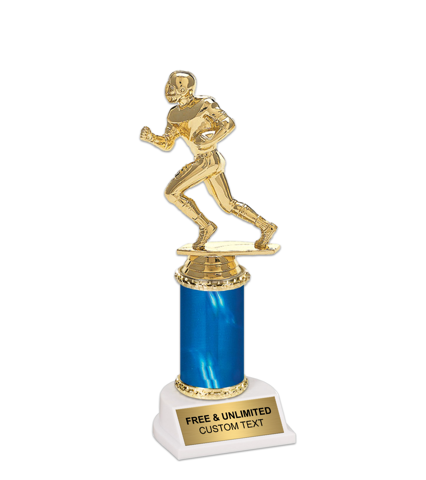 9.5 Inch Blue Epic Football Runner Trophy