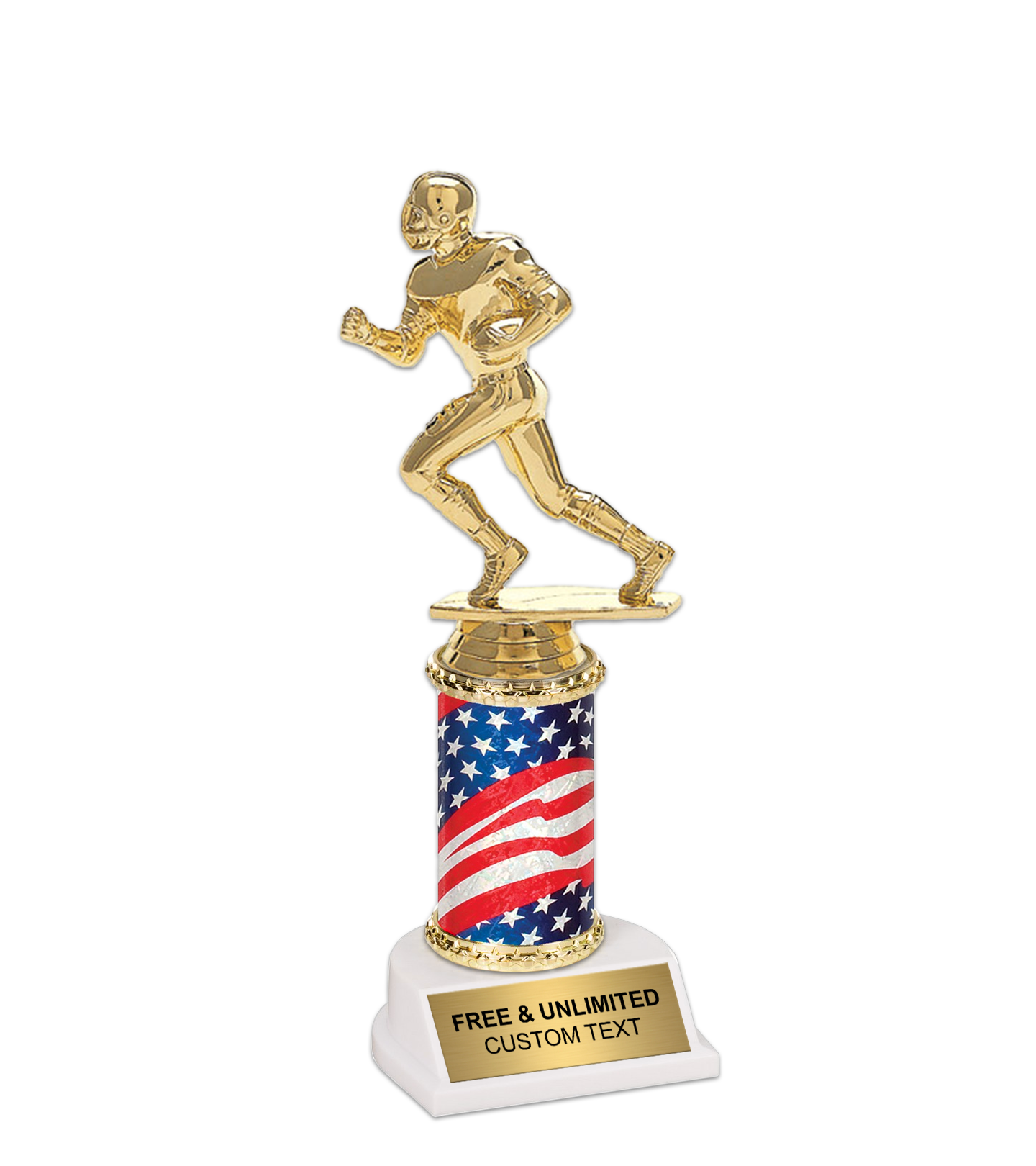 9.5 Inch Flag Epic Football Runner Trophy