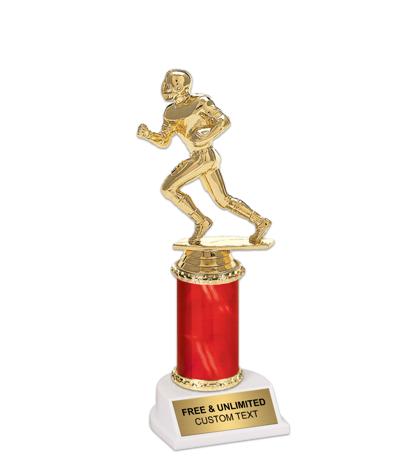 9.5 Inch Red Epic Football Runner Trophy