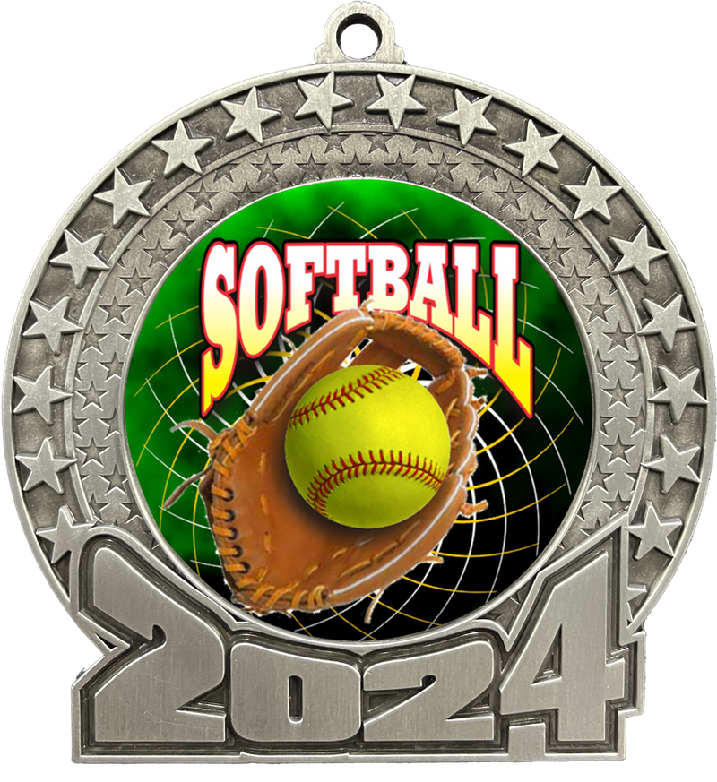 2024 Softball Insert Medal