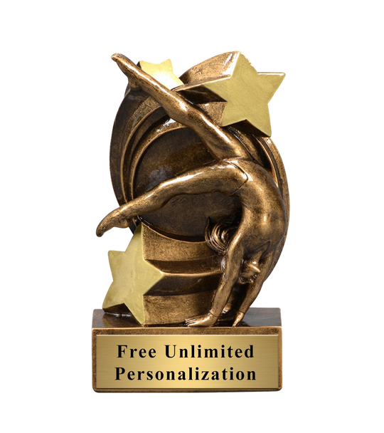 Star Swirl Gymnastics Trophy