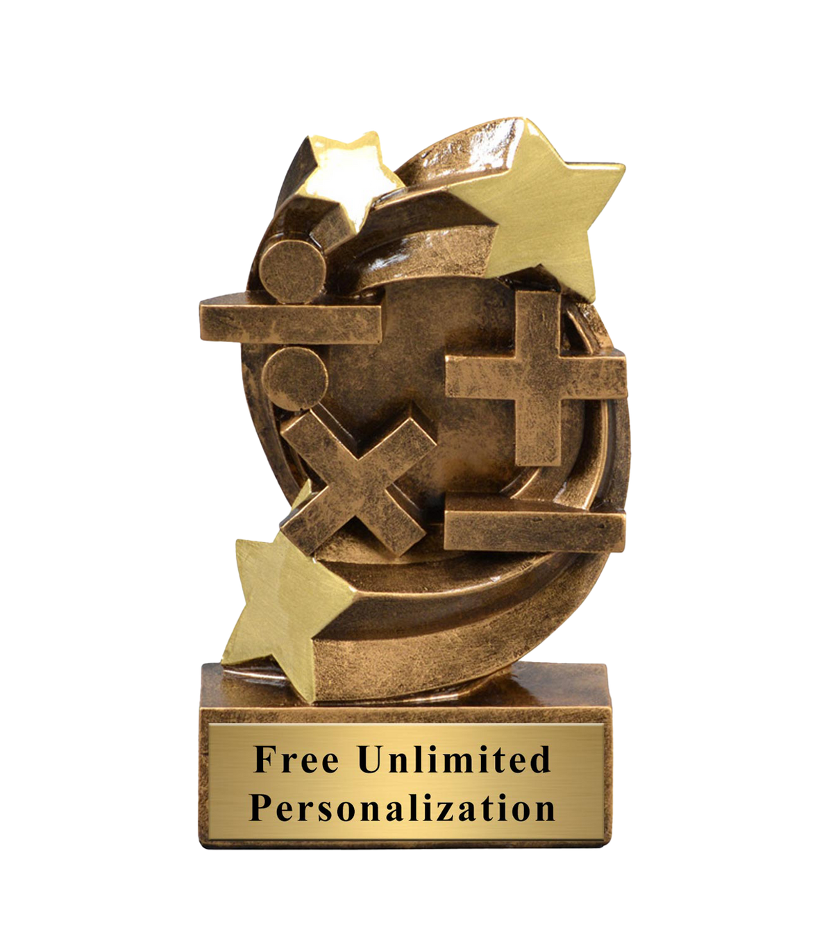 St Math Trophy Star Swirl Math Trophy
