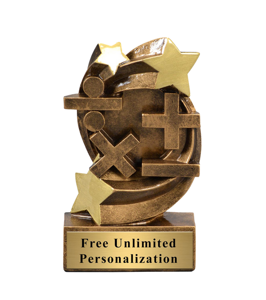 Star Swirl Math Trophy
