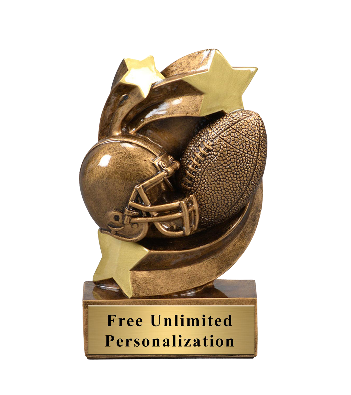 Star Swirl Football Trophy