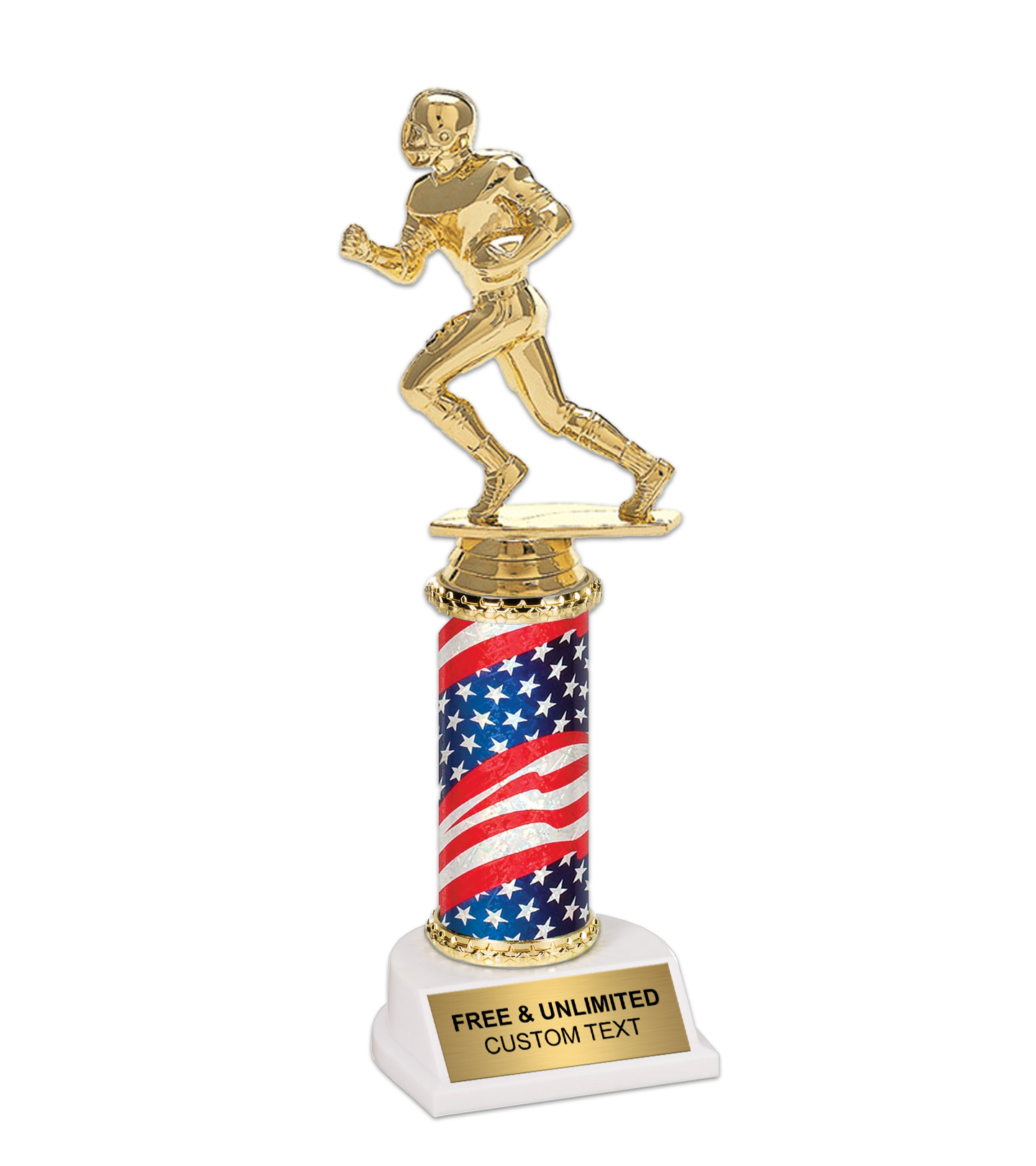 10.5 Inch Flag Epic Football Runner Trophy