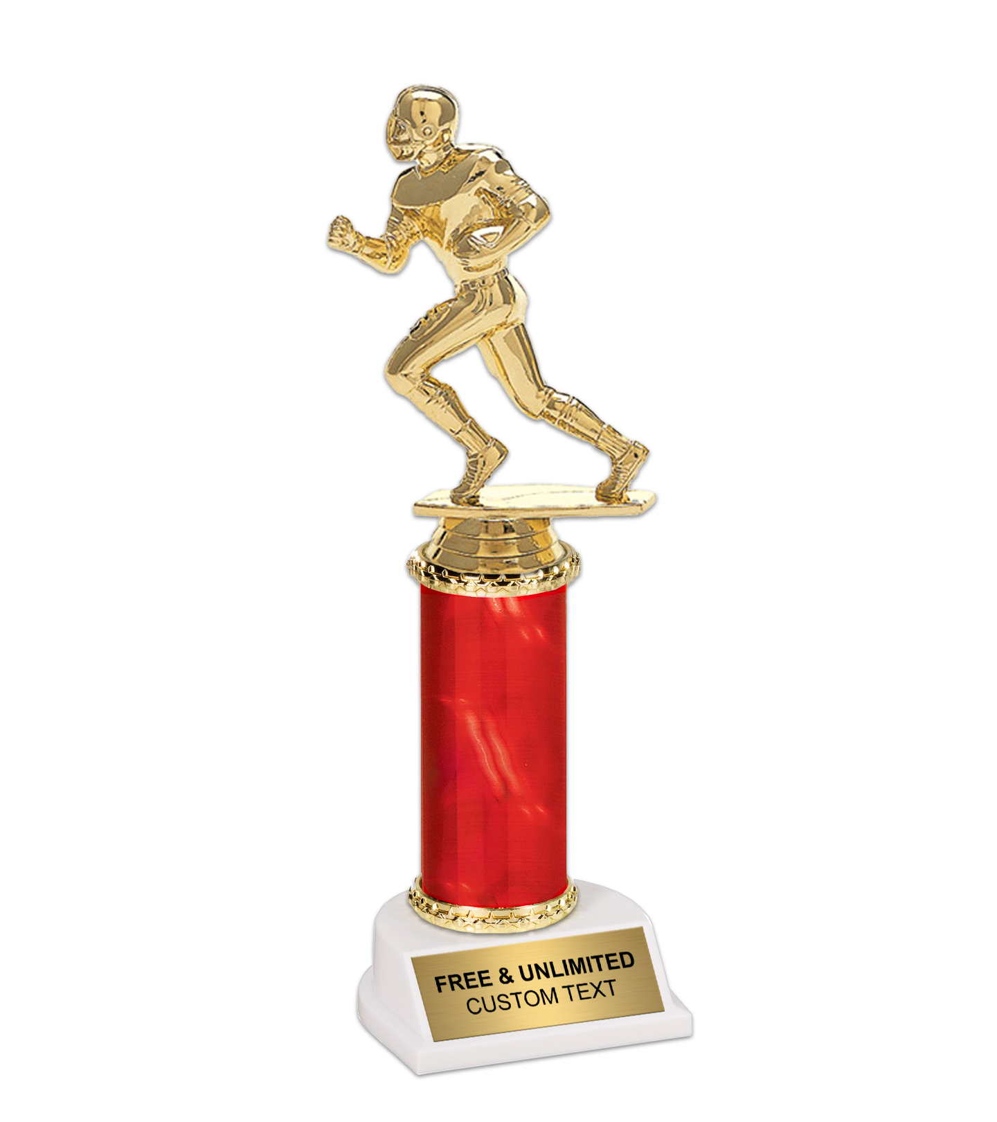 10.5 Inch Red Epic Football Runner Trophy