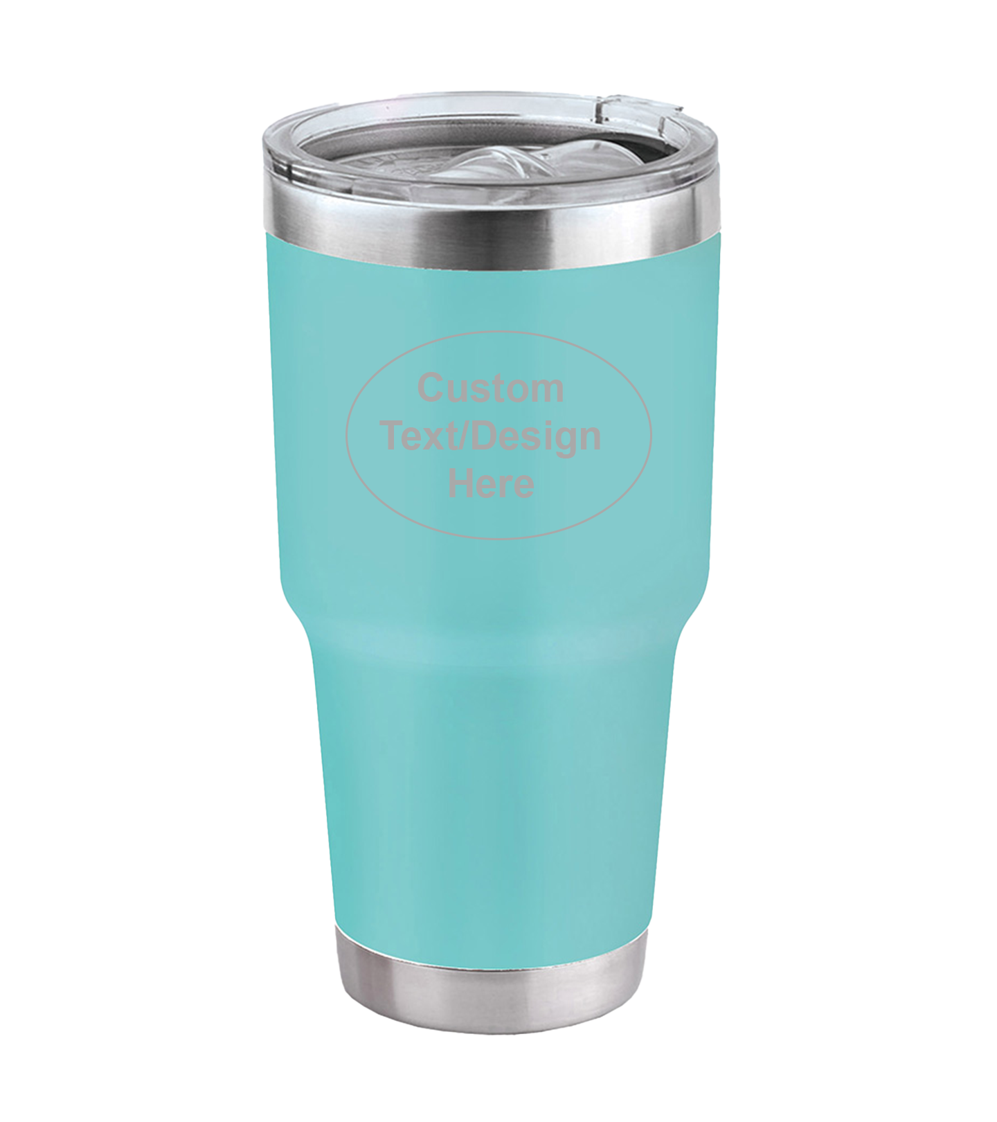 30 Oz Custom Insulated Teal Tumbler With Engraving
