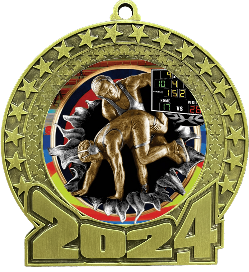 2024 Wrestling Insert Medal