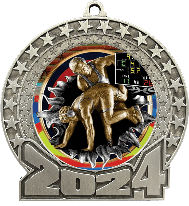 2024 Wrestling Insert Medal