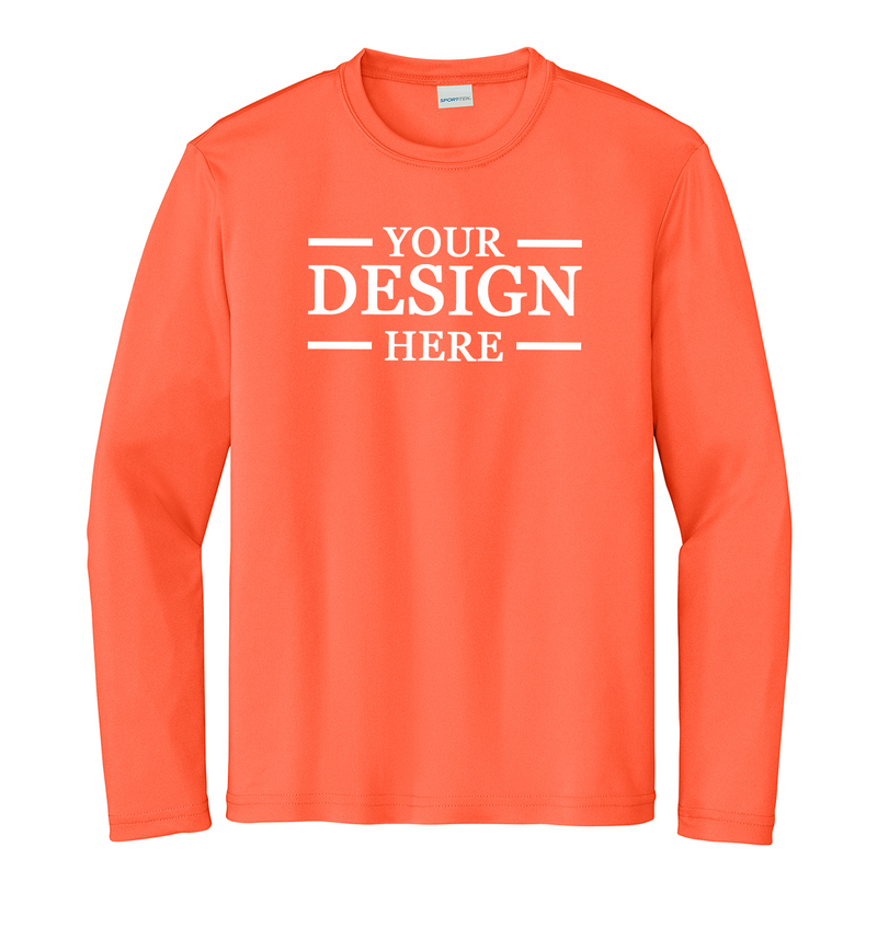 Youth Competitor Long Sleeve Custom Printed T-shirt