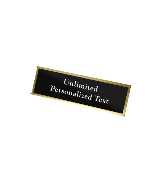 Gold Wall Mounted Name Plate Holder