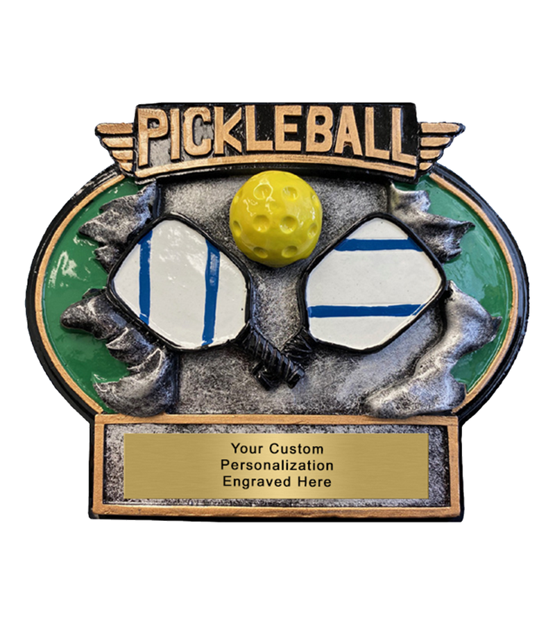 Burst Through Custom Pickleball Trophy