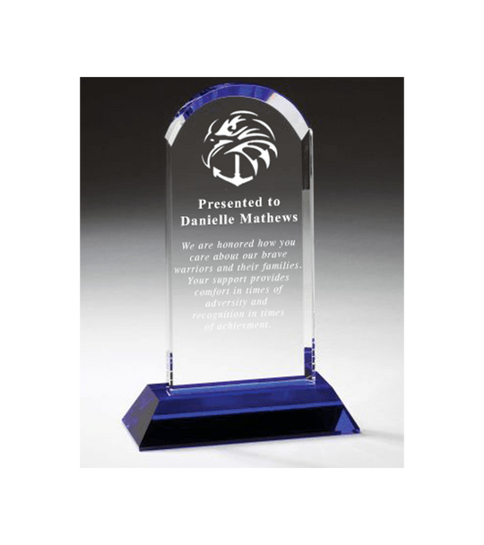 Cool Blue Arch Crystal