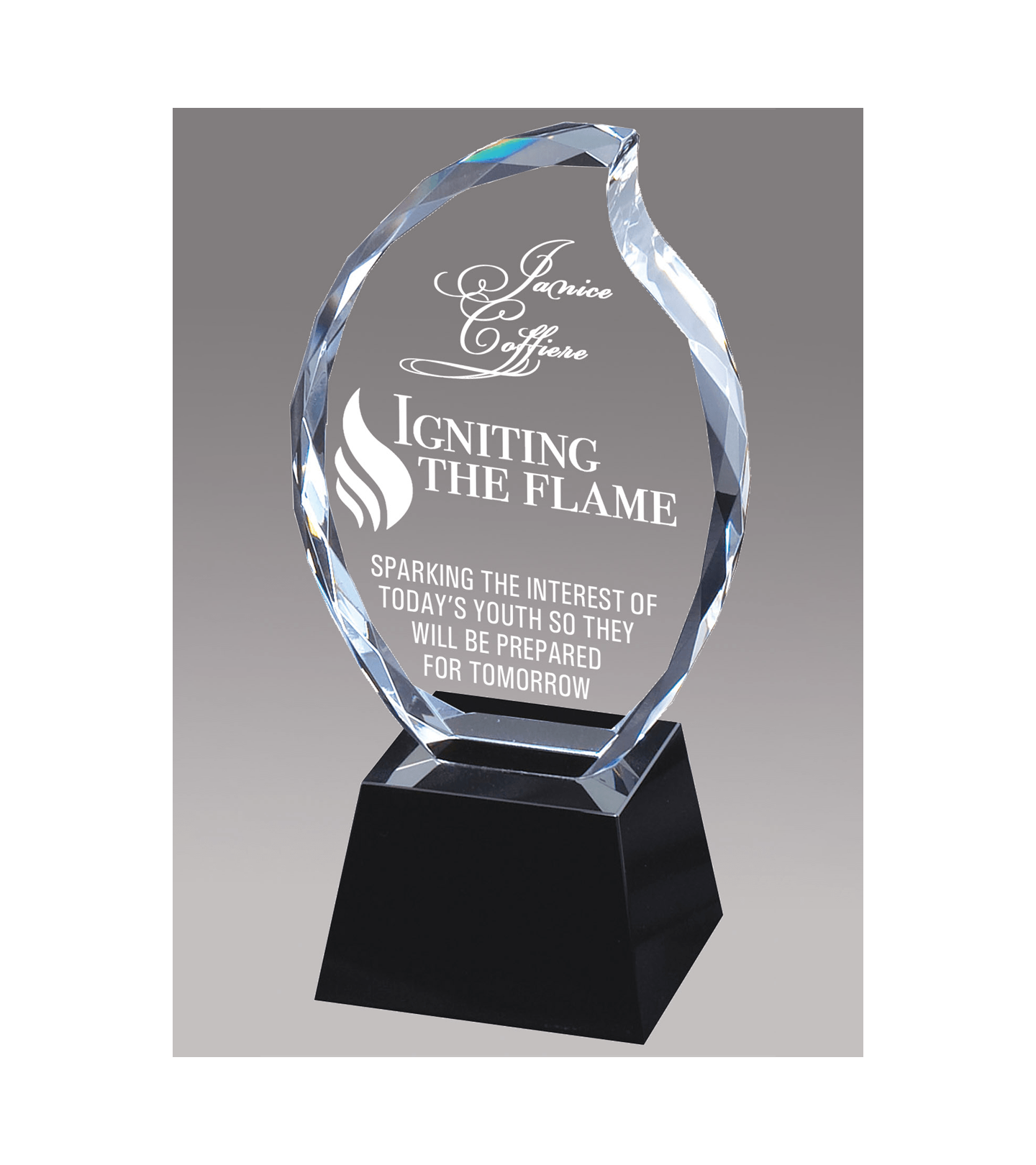 Optical Flame Crystal Award
