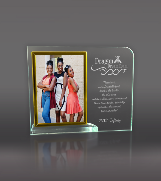 Upright Glass With Picture Frame
