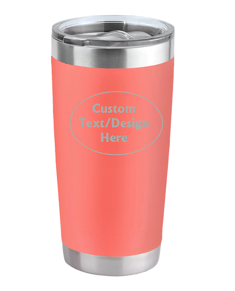 Coral  20oz Custom Engraved Tumbler