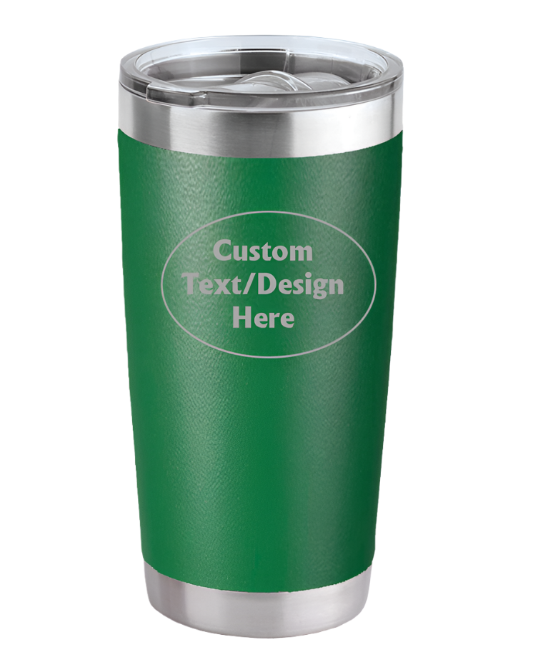 Green 20oz Custom Engraved Tumbler