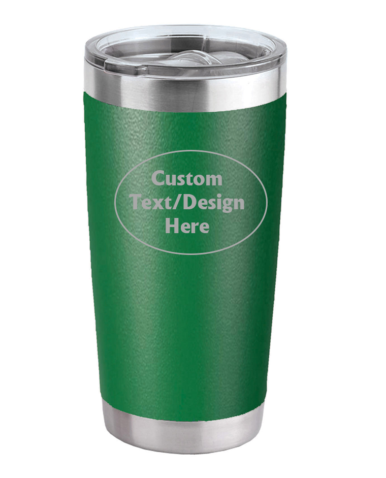 Green 20oz Custom Engraved Tumbler