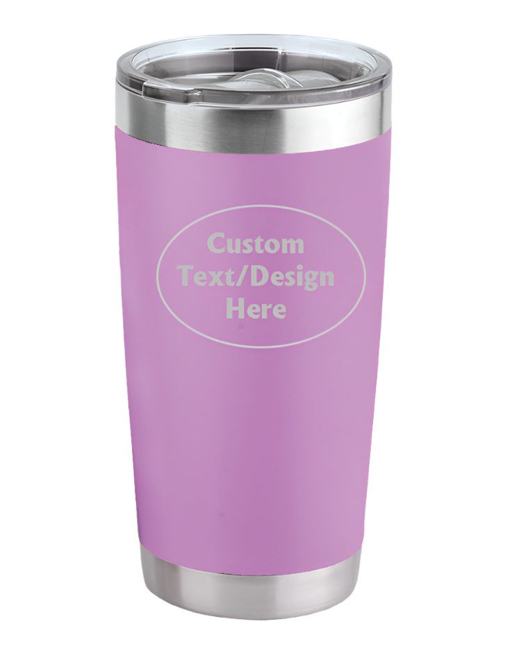 Light Purple 20oz Custom Engraved Tumbler