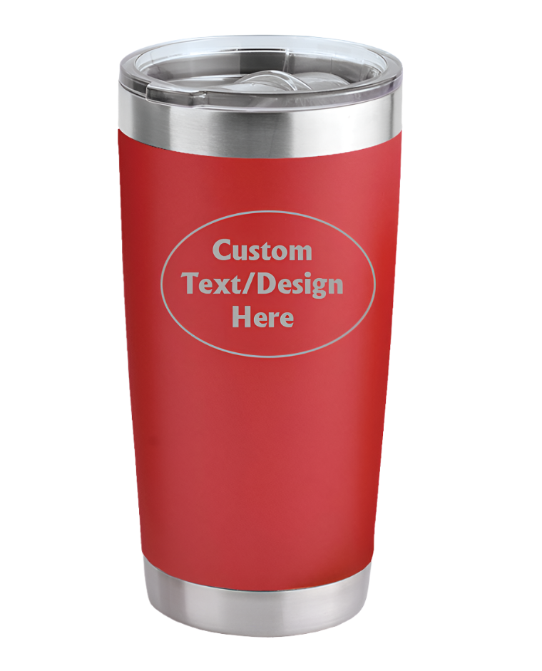 Red  20oz Custom Engraved Tumbler