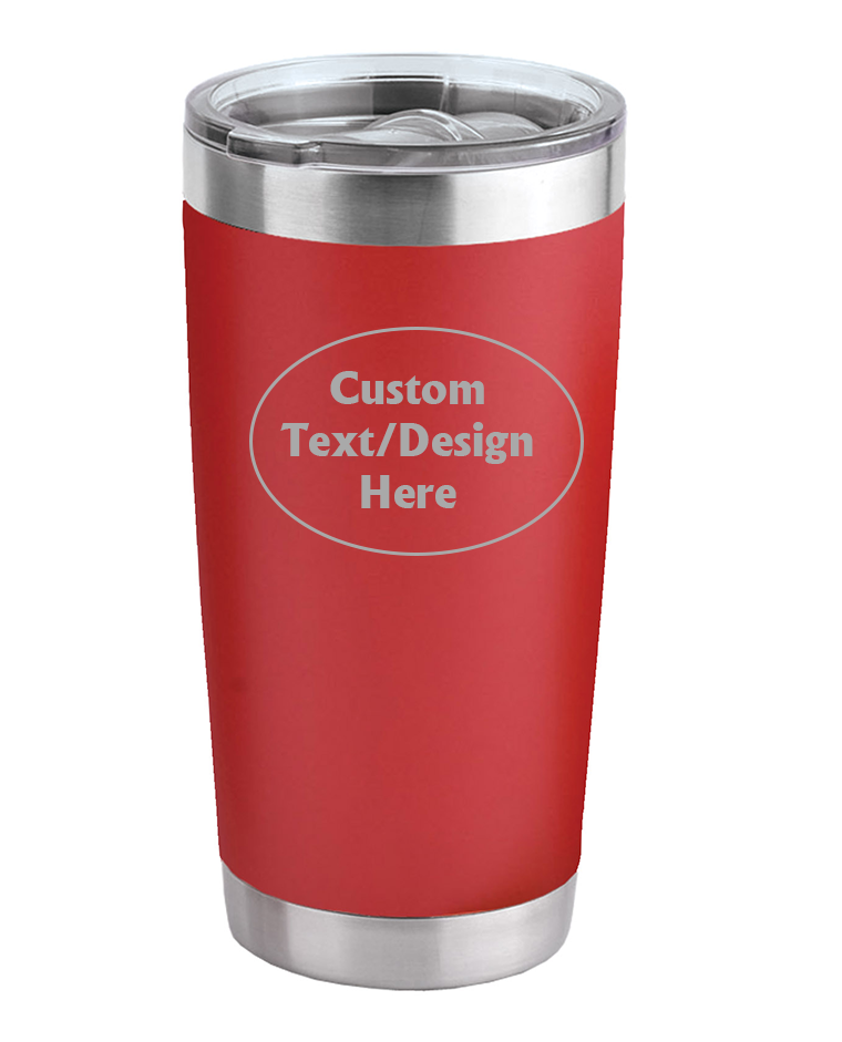 Red  20oz Custom Engraved Tumbler